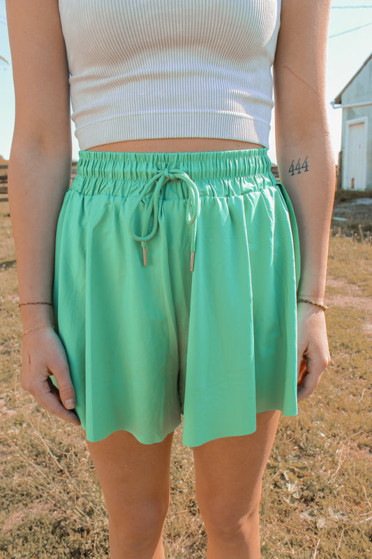 Green Swing Shorts