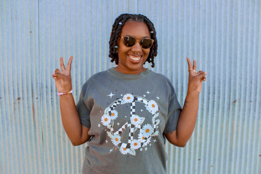 Retro Peace Sign Tee