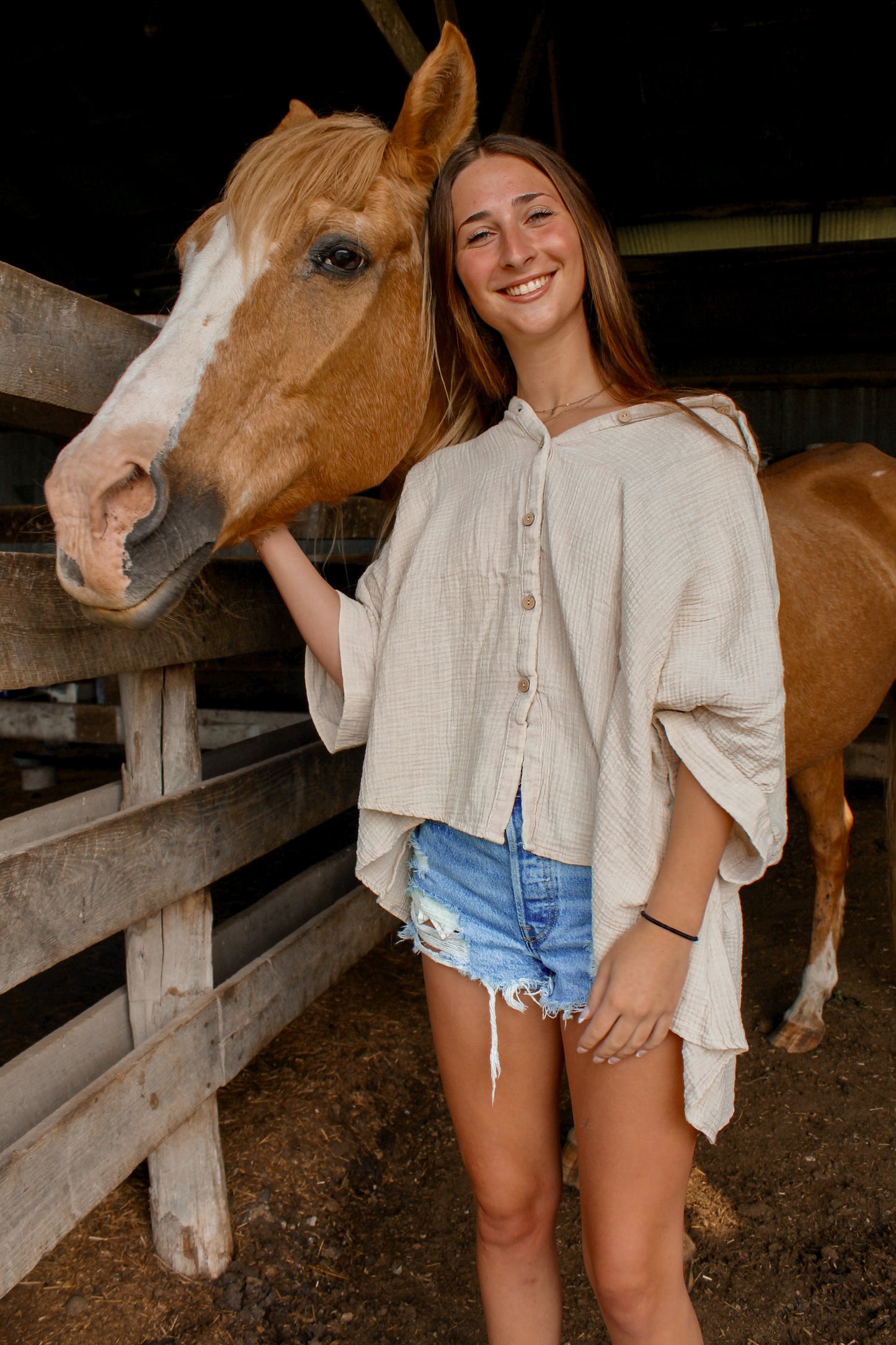 Sand Button Up