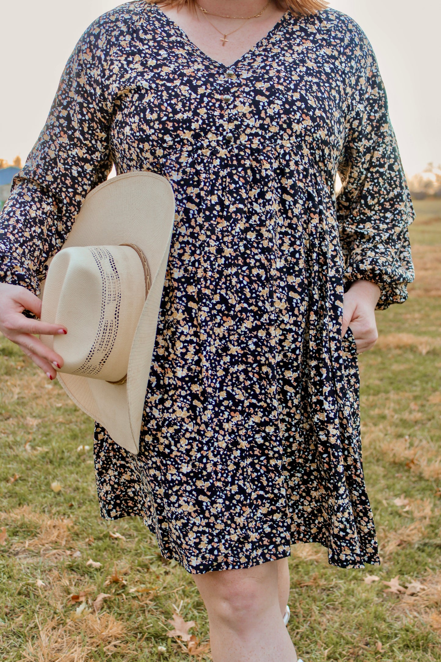 Black Floral Dress