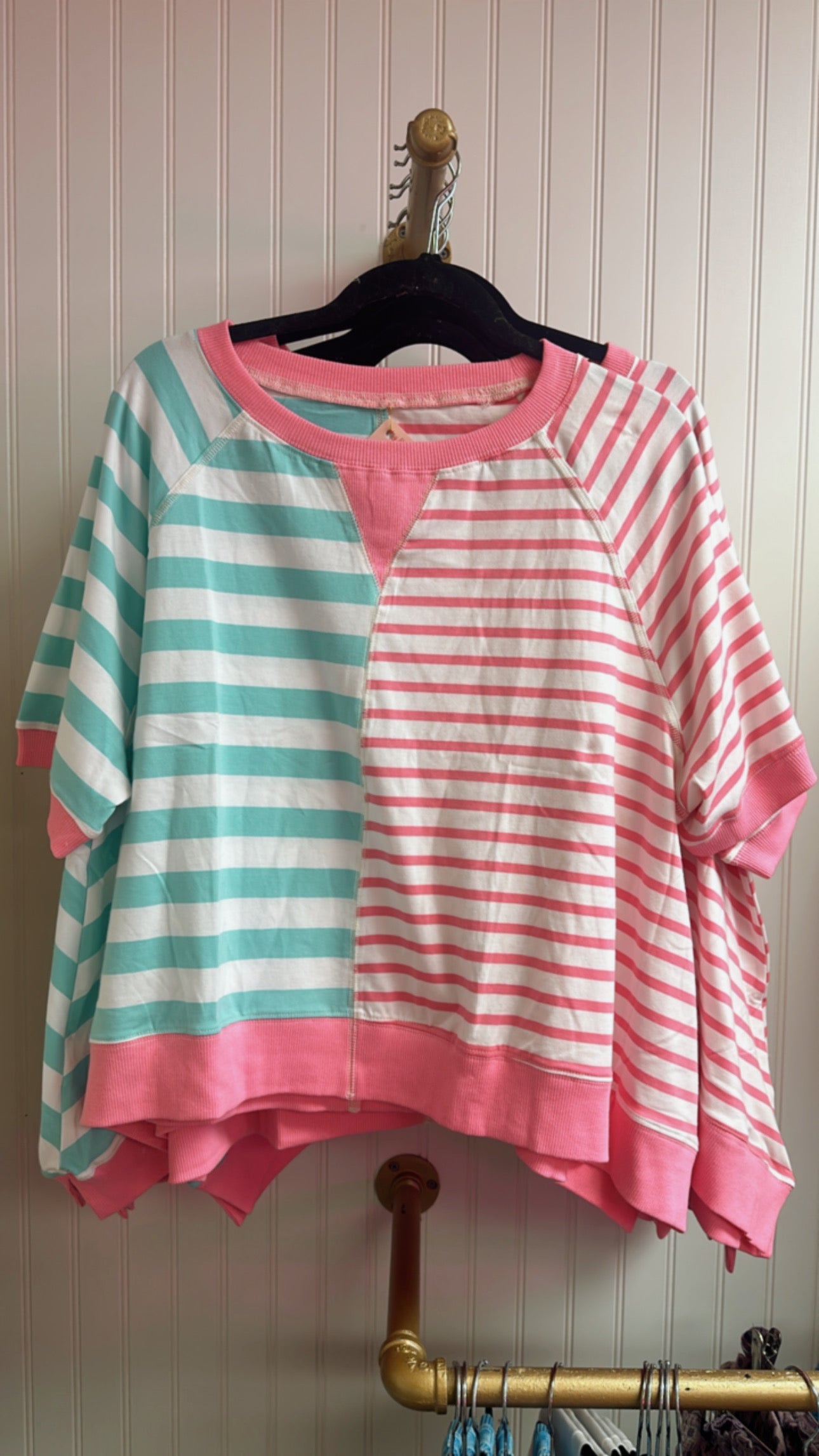 Striped Oversized Top