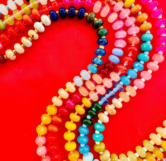 Rainbow Beaded Necklace