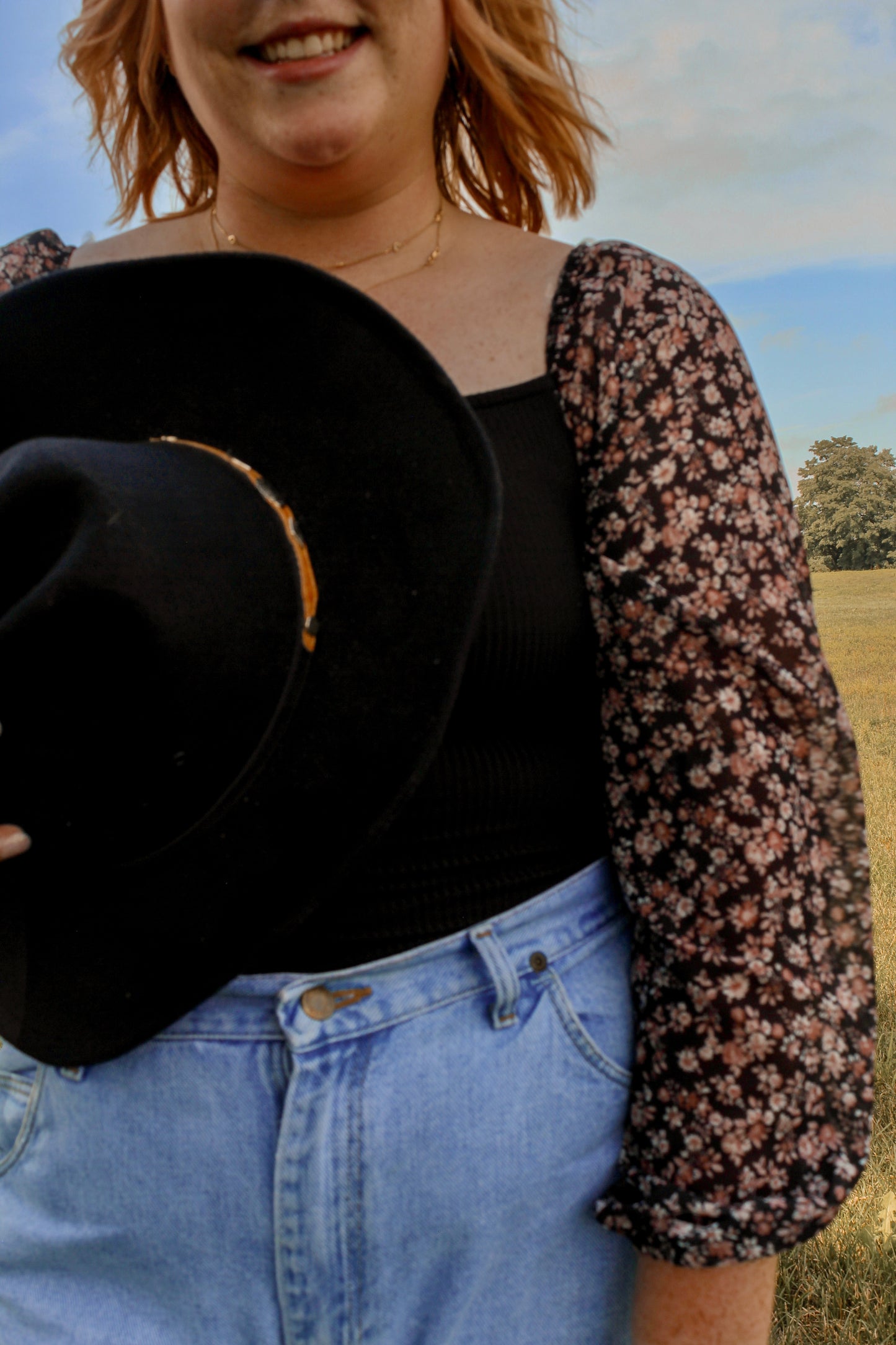 Floral Sleeve Bodysuit